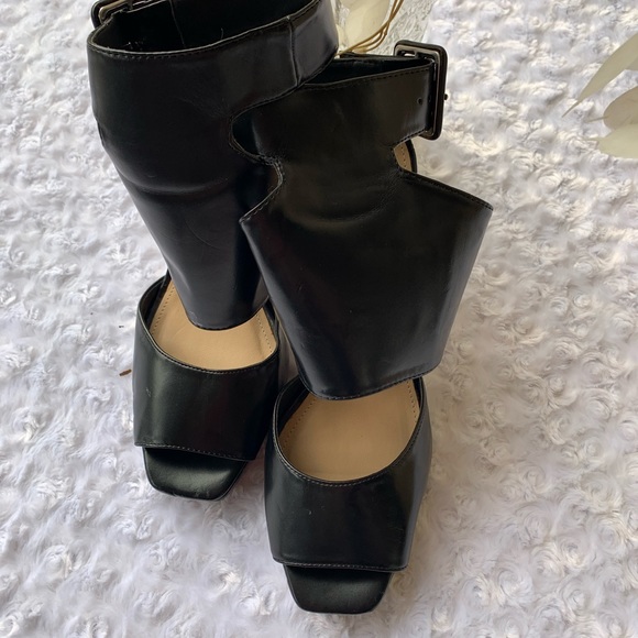 Zara Trafuluc Stacked heel cage sandals 41 - Picture 6 of 7